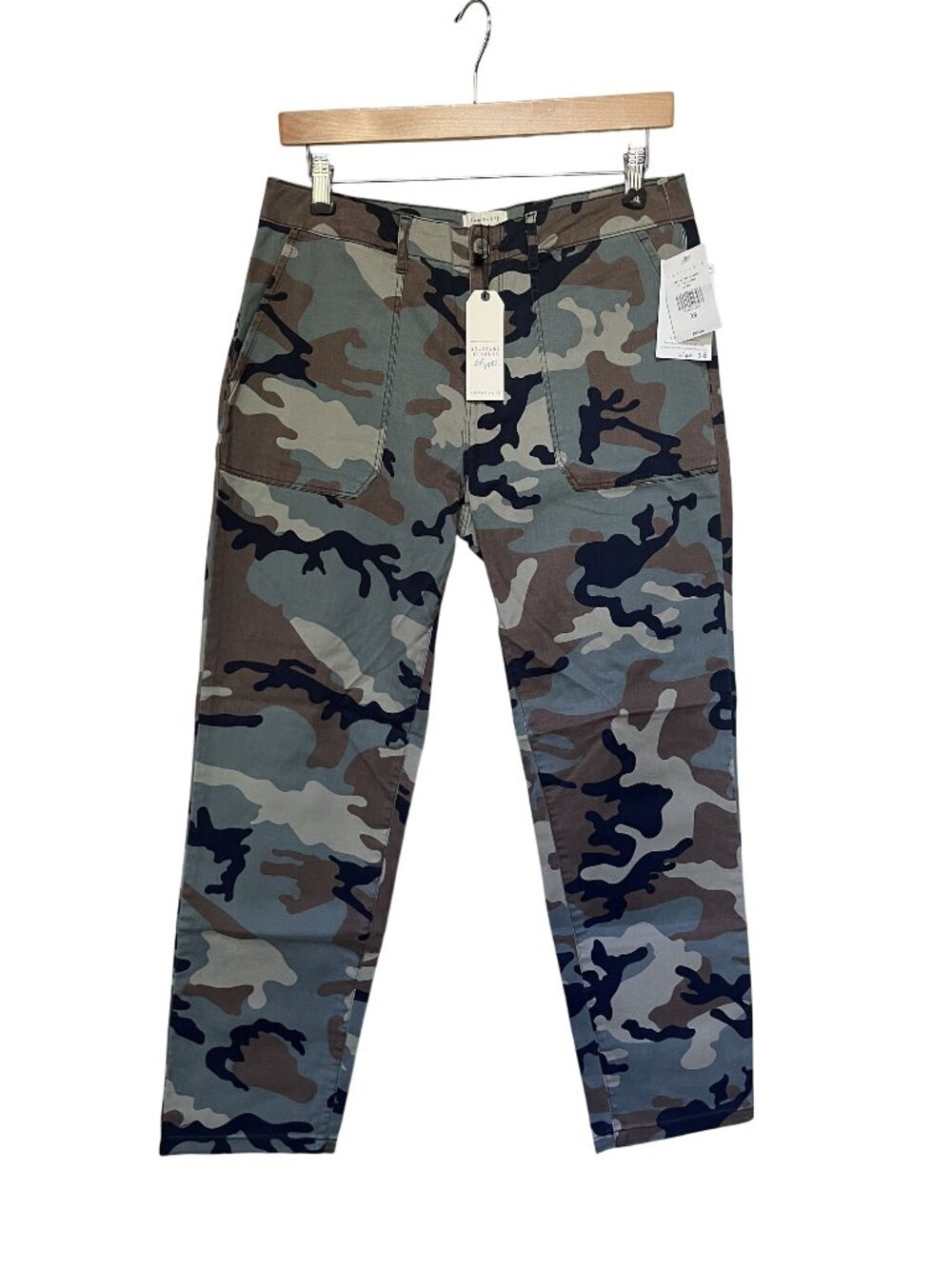 Sanctuary Mid Rise Straight Leg Jeans Size 28 Camouflage Print Cotton NWT